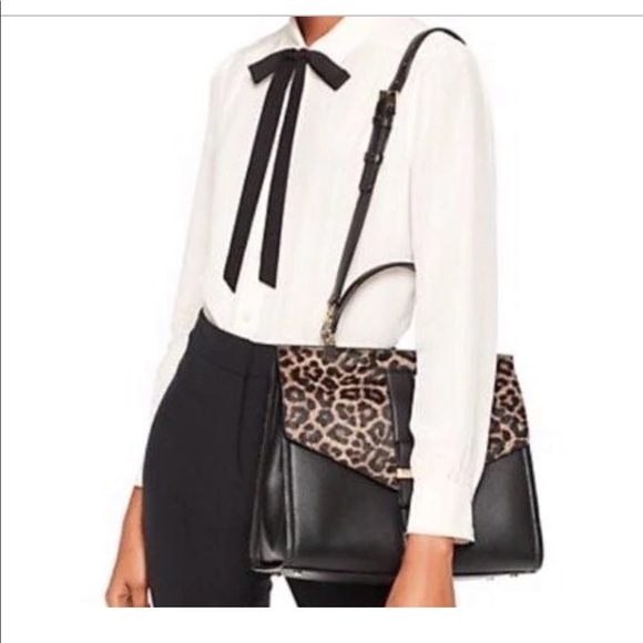 NWT Kate Spade New York

ROSALINE PARCHMENT DRIVE LEOPARD SATCHEL - Picture 3 of 4